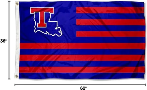 Vista 3 de Louisiana Tech Bulldogs - Bandera de la nación de estrellas y rayas