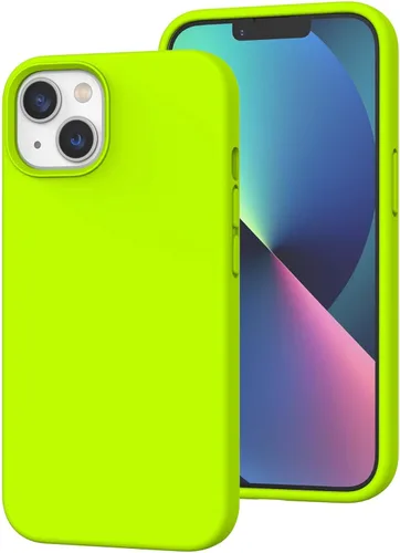 Vista 191 de Funda de silicona líquida compatible con iPhone 12 Pro Max 6.7 pulgadas, funda de gel de protección completa con forro de microfibra, funda
