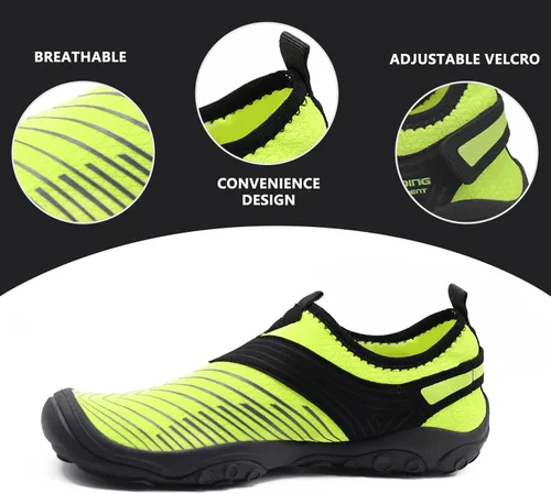 Vista 2 de North Bund Zapatos de agua para hombre y mujer, secado rápido, para playa, kayak, piscina, calcetines acuáticos, surf, escalada, yoga