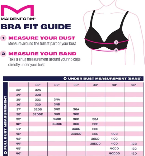 Vista 6 de Maidenform Brasier moderno con aros Demi Fit para mujer