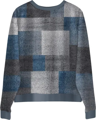 Vista 4 de Sudadera de manga larga para mujer, sudaderas de gran tamaño, estilo casual, cuello redondo, tallas S-2XL