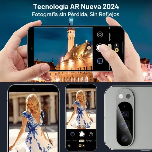 Vista 4 de YWXTW Protector de lente de cámara para Google Pixel 9 Pro XL 2024 (no para 9 Pro), [cobertura completa de metal] Protector de pantalla de vidrio