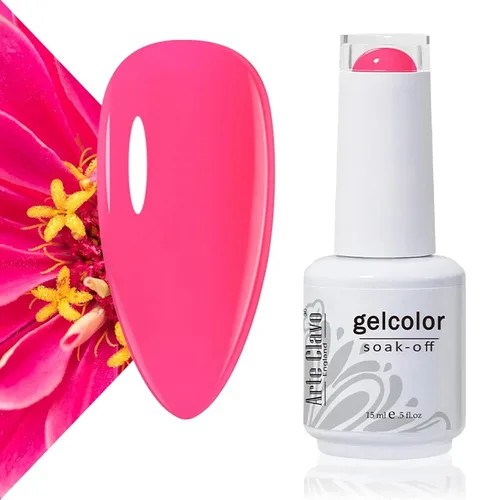 Vista 6 de Arte Clavo Pearlescent Nude Gel Nail Polish 15ml - HEMA Free Soak off UV LED Nail Gel for Manicure, DIY Nail Art, Home Salon Use 11029