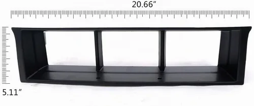 Vista 2 de G-PLUS Rejilla de inserción de panel de remate de billete horizontal inferior para parachoques delantero, compatible con Ford F150 2009 2010 2011