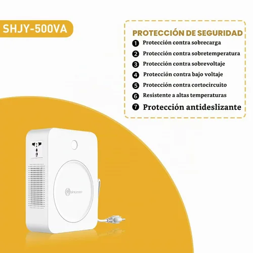 Vista 6 de Convertidor de 500W 120v a 240v 110 a 220 transformador de voltaje paso arriba