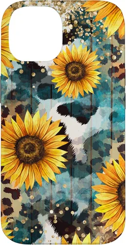 Vista 4 de Funda Boho Western de piel de vaca para iPhone 12 Pro Max