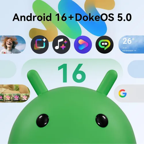 Vista 8 de Blackview Wave 10 4G teléfono Android desbloqueado, 256 GB, 6.88 "120Hz Negro