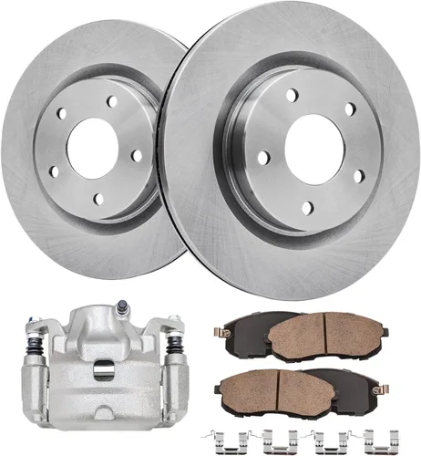 Vista 40 de Detroit Axle - Rotores de freno para Ford Mustang 2015 2016 2017 2018 2019 2020 2021 2022 2023 Rotores de freno de disco 2016 2017 2018 2019