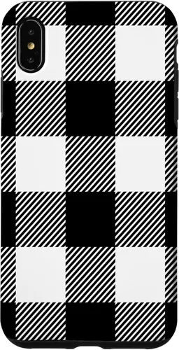 Vista 11 de Buffalo Plaid Black White Phone Case for iPhone 17