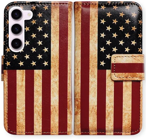 Vista 29 de Bcov Funda para Galaxy S23 Fe, funda de piel con tapa y función atril para Samsung Galaxy S23 FE