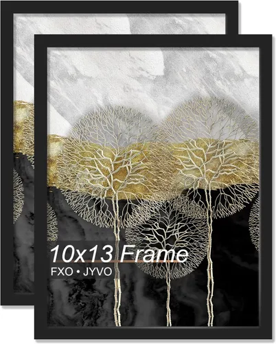 Vista 212 de Fxojyvo Marco de fotos de 5 x 8 pulgadas, marco negro para póster de fotos de 5 x 8 pulgadas, peso ligero y altamente transparente, marco de 5 x 8