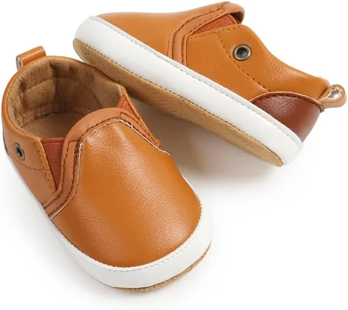 Vista 6 de Zapatos para bebés niños y niñas, suela suave, mocasines Oxford, zapatos de cuna para recién nacidos, antideslizantes, para uniforme de boda
