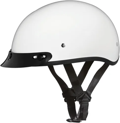 Vista 12 de Casco de Motocicleta Medio Casco - Ligeros y Elegantes, Aprobados por el Departamento de Transporte (DOT) para Adultos - Perfectos para Hombres