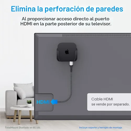 Vista 6 de Totalmount – Soporte para Apple TV compatible con el Apple TV 4