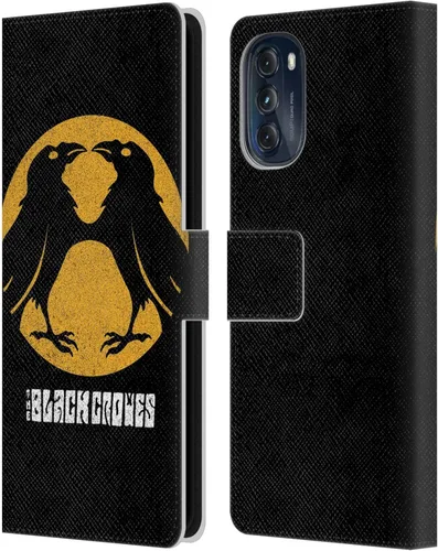 Vista 7 de Head Case Designs Officially Licensed The Black Crowes Artwork Graphics Leather Book Wallet Case Cover Compatible with Motorola Moto G (2022)