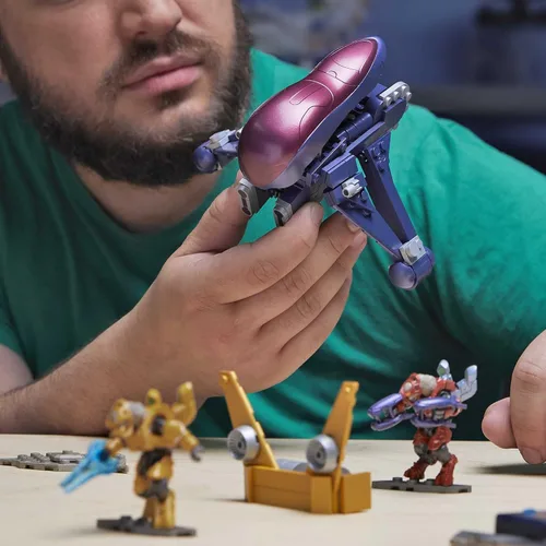 Vista 3 de Mattel Mega Halo Arbiter's Quest Banshee Vehículo - Set de construcción Halo Infinite, juguetes de construcción para niños