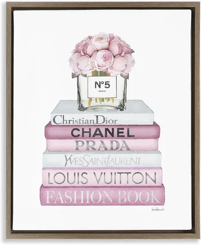 Vista 31 de Chic Shoes Glam Bookstack, 16 x 20 Inch Canvas in Floater Frame Stupell Industries · By Amanda Greenwood · Ready to hang · Fashion forward gift