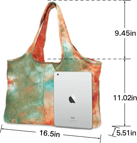 Vista 4 de ZOOEASS - Bolso grande de hombro para mujer, impermeable, multifunción, de nailon, para viaje