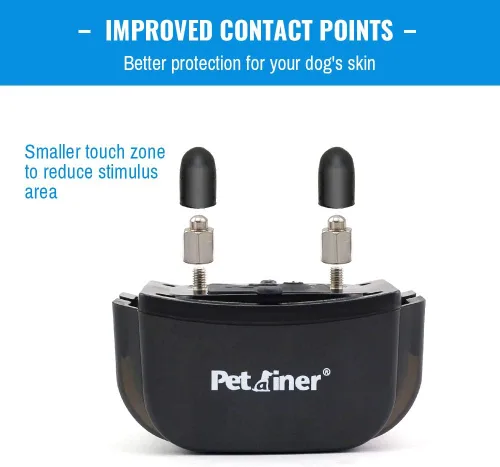 Vista 8 de Petrainer PET998DRB1 Collar de entrenamiento para perros recargable y resistente a la lluvia 330 yd Collar de entrenamiento remoto para perros