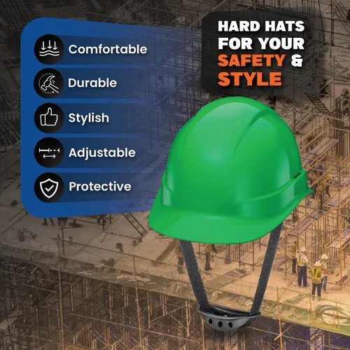 Vista 2 de Casco de seguridad con diseño de fibra de carbono y ala completa Pyramex, ajustable, tienda Acerpal