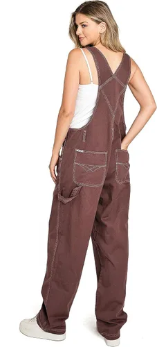 Vista 15 de Overoles holgados de sarga y mezclilla para mujer de talla grande