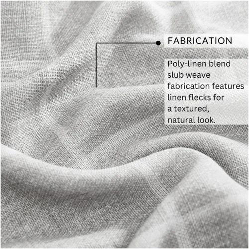 Vista 6 de Elrene Home Fashions Sawyer Panel Individual de Cortina Oscurecedora de Habitación con Diseño de Cuadros Windowpane con Bolsillo para Gris