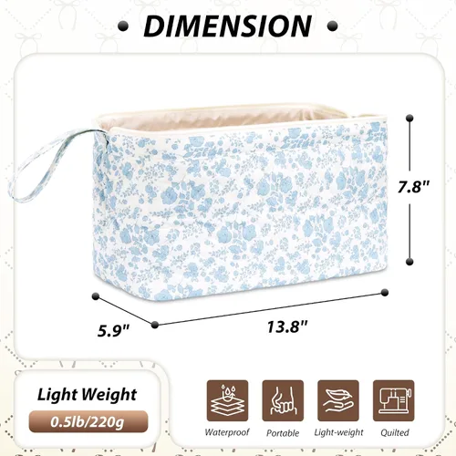 Vista 2 de Bolsa de viaje acolchada para herramientas para el cabello Shark Flor azul
