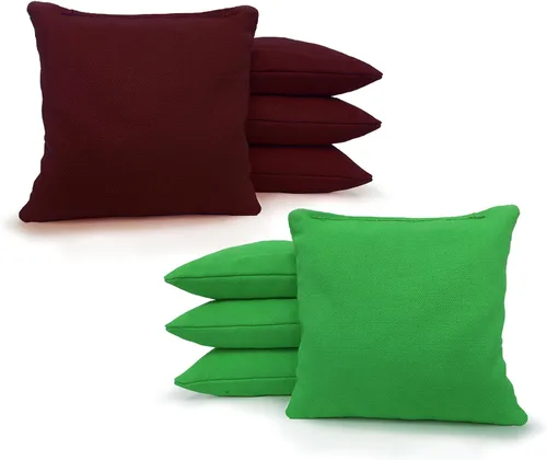 Vista 28 de Tailgating Pros Bolsas de cornhole reglamentarias – Juego de 8 – Relleno de maíz y hecho a mano, más de 25 opciones