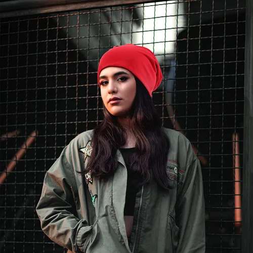 Vista 3 de Gorro holgado para mujeres y hombres, estilo casual, estilo hip-hop, elásticos, de algodón, para dormir