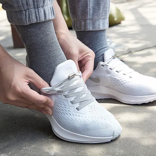 Vista 4 de Cordones elásticos para zapatos para adultos y niños, para zapatos deportivos