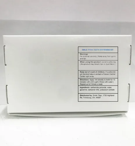 Vista 4 de Recarga de gel blanqueador dental 4X jeringas 44% peróxido de carbamida