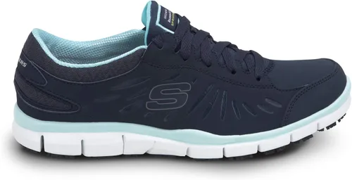 Vista 3 de Skechers Work Stacey - Tenis de trabajo con punta suave para mujer, antiderrapante, perfil bajo