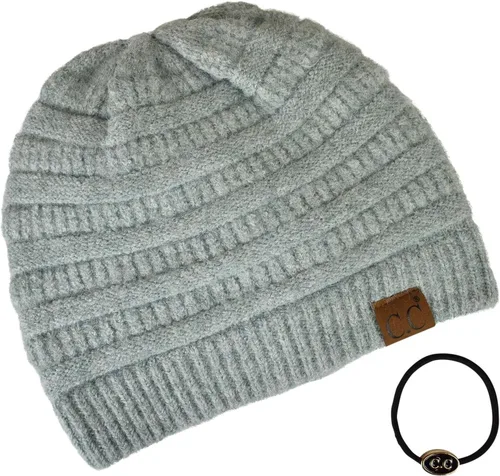 Vista 461 de C.C Trendy Warm Chunky Soft Stretch Cable Knit Beanie