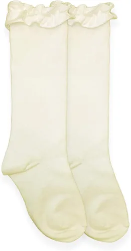 Vista 6 de Jefferies Socks Hasta la rodilla con volantes para niña Negro