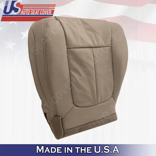 Vista 3 de Funda de piel perforada compatible con Ford F150 Lariat para parte inferior del pasajero compatible con Camel Tan 2009 2010