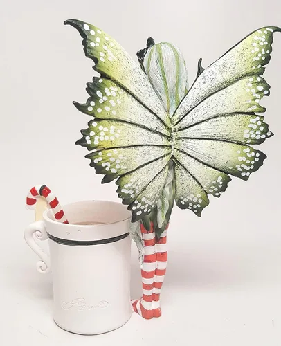 Vista 2 de Pacific Giftware Amy Brown - Figura coleccionable de 5.75 pulgadas con diseño de dragón de hadas, diseño de dragón de Navidad