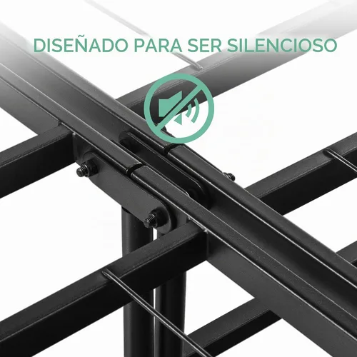 Vista 5 de Zinus SmartBase - Base para colchón de montaje sin herramientas, marco de cama de plataforma de metal de 14 pulgadas, no necesita somier, marco