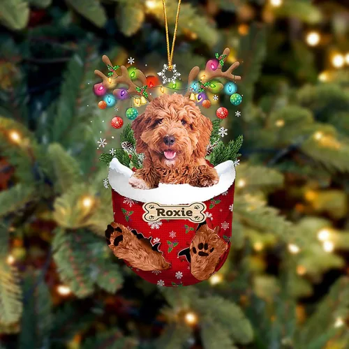 Vista 20 de LOVELYPOD Adorno Personalizado de Perro Affenpinscher, Adornos de Navidad Affenpinscher Regalo para Amante de Perros, Adorno de Navidad Colgante