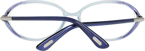 Vista 3 de Tom Ford FT5212-086 - Marcos de cristal inyectados de 2.165in, Rayas Transparente Marrón Gris Azul
