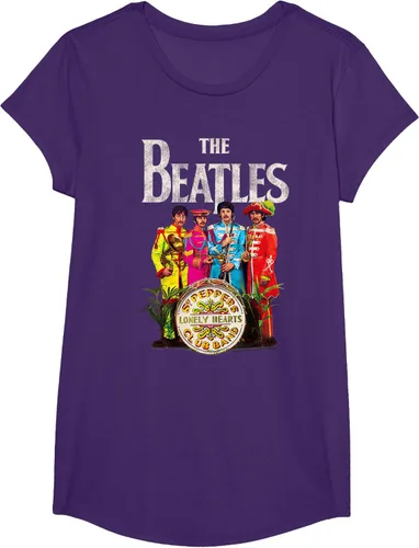 Vista 10 de The Beatles Sgt. Pepper's Lonely Hearts Camiseta de manga corta Negro