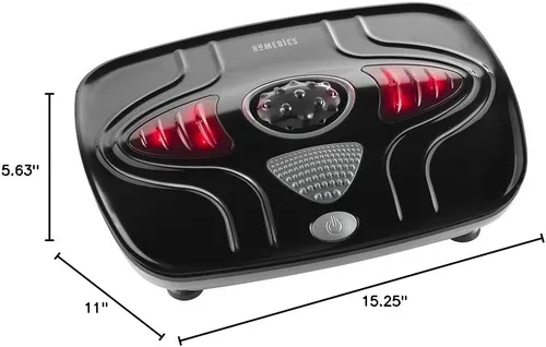 Vista 10 de HoMedics Masajeador de pies con vibración: máquina masajeadora de pies portátil con calefacción, calor calmante con sensaciones multipunto y control