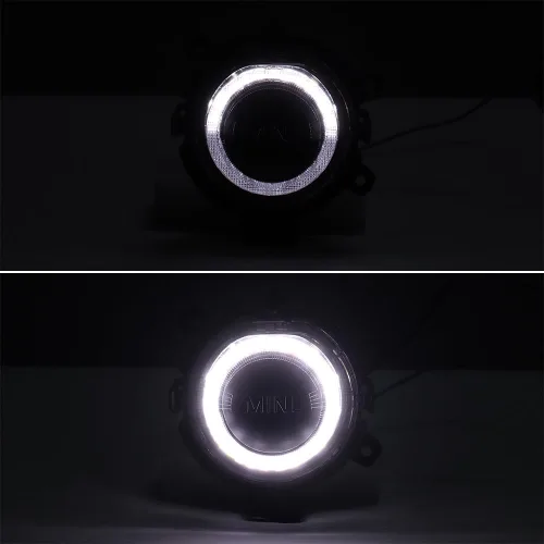 Vista 2 de 2 luces antiniebla para parachoques delantero DRL de xenón blanco, lente transparente compatible con BMW Mini F54 Clubman F55 5 puertas F56 3
