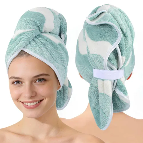 Vista 12 de SUNLAND - Toalla de microfibra para el cabello, 24 x 43 pulgadas, color negro