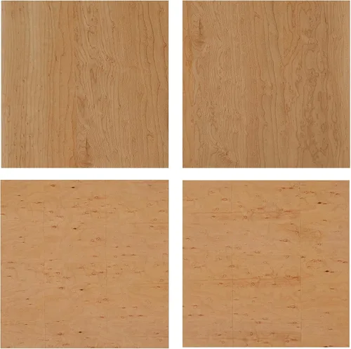 Vista 6 de TOV Furniture Brandyss Burl - Mesita de noche rectangular de madera con 2 cajones, 26 x 17 pulgadas, mesa auxiliar con almacenamiento (Maple)