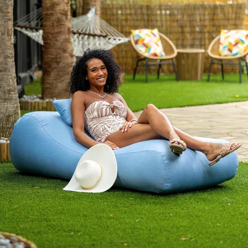 Vista 19 de Jaxx Arlo - Puf para exteriores, tumbona reclinable, para piscina, patio, Aruba