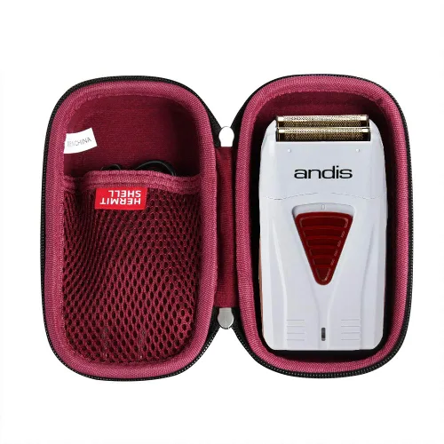 Vista 7 de Hermitshell Estuche de viaje duro para Andis TS-1 17235 Pro Foil Litio Titanium Foil Shave (negro)
