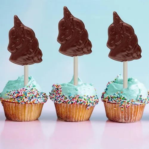 Vista 4 de Cybrtrayd Life of the Party Unicorn Lolly - Molde de caramelo de chocolate