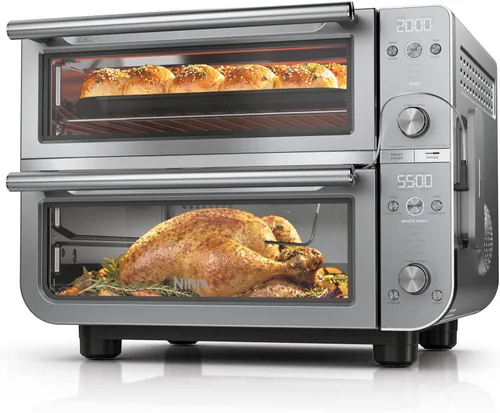 Vista 16 de Ninja DT251 Foodi 10 en 1 Smart XL - Horno de freír de aire, hornear, asar, tostar, asar, tostadora digital, termómetro, convección envolvente