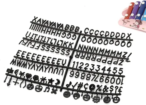 Vista 2 de 2018 Letras para tableros de letras de fieltro intercambiables 3/4 "- Letras de tablero de letras universal de fieltro (1120 piezas)