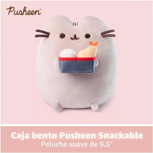 Vista 2 de GUND Pusheen Bento Box Snackable - Juguete de peluche de 9.5 pulgadas
